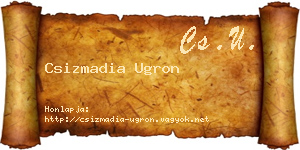 Csizmadia Ugron névjegykártya